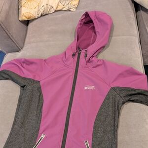 Purple and Gray Hooded Jacket